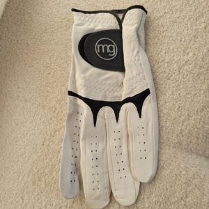 MG White and Black Men's Golf Glove